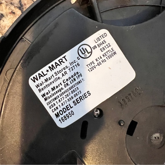 Rare๐Walmart Electric Water Kettle Stainless Steel and Black Cordless Kettle - Picture 7 of 10